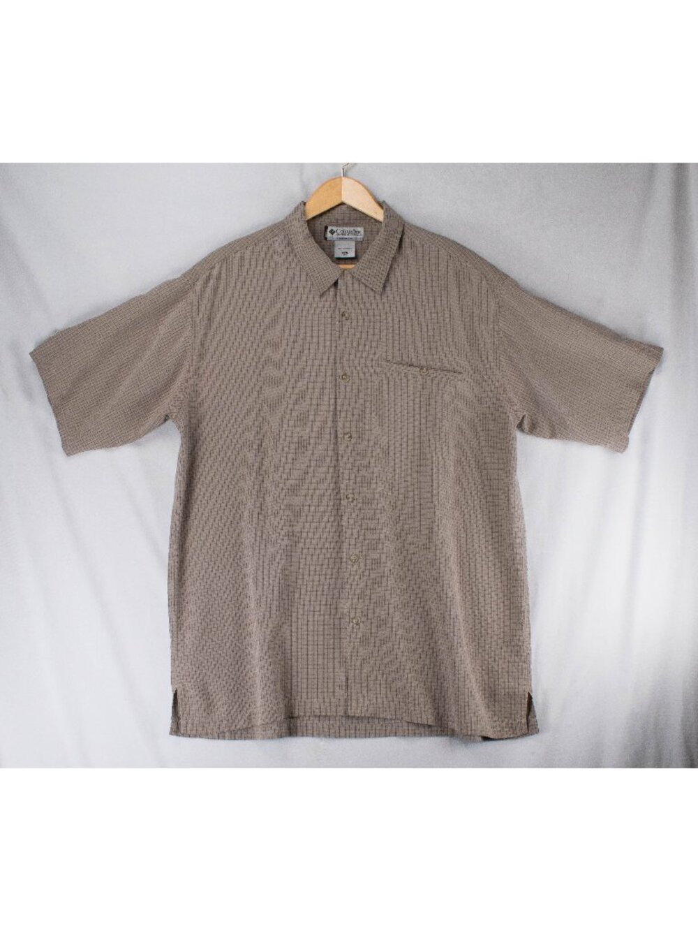 Columbia Sportswear Men’s Shirt 2XL Plaid Checker Cotton Button Down Pocket
